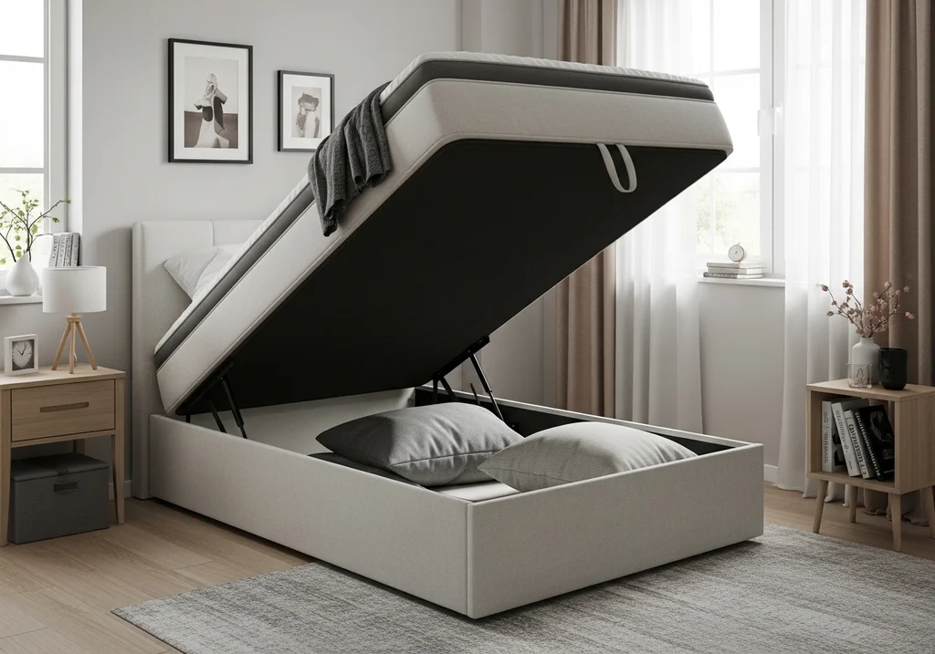 lit coffre chambre compacte